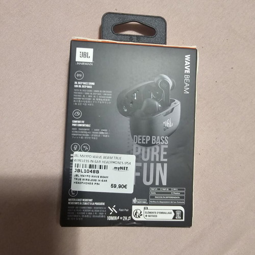 JBL Wave Beam True Wireless Earbuds new, black, Bluetooth