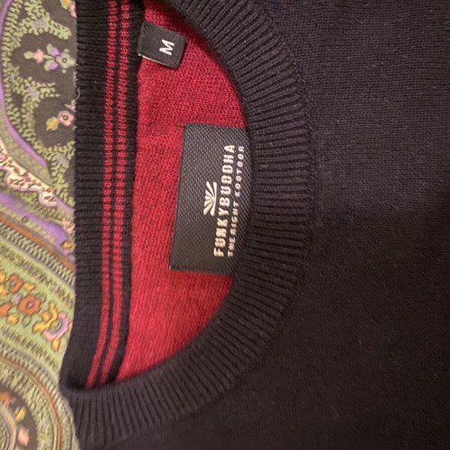Funky Buddha cotton pullover like new, size M, black