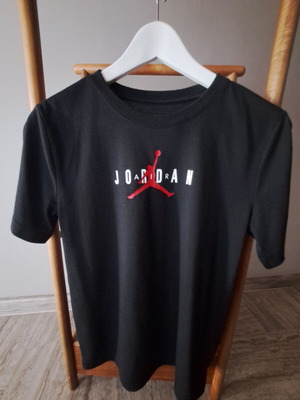 Jordan Air μπλούζα T-shirt για αγόρι σε μαύρο, 12-13 ετών
