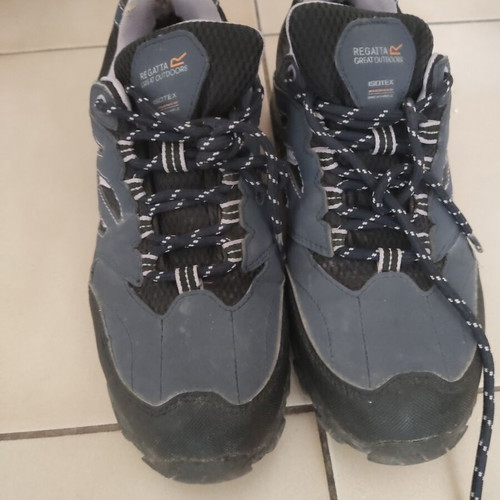 Regatta outdoors athletic shoes size 39 used, black and blue