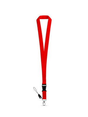 Lanyard red with clasp new