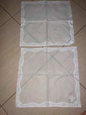 Handmade vintage napkins, 2 pieces, great quality