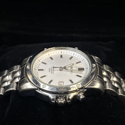Seiko Perpetual Calendar men's watch like new, stainless steel