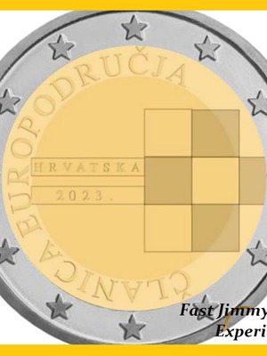 2 ευρώ Coin Card 2023 Κροατία Member of the Euro Area καινούργιο