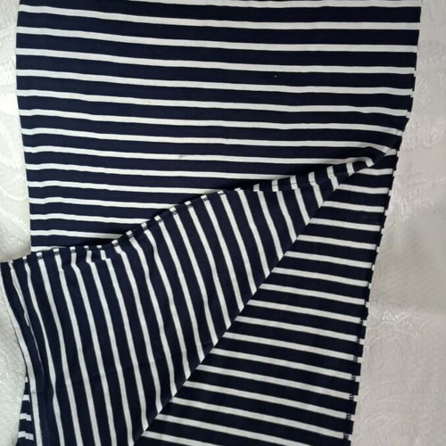 Striped skirt, black and white