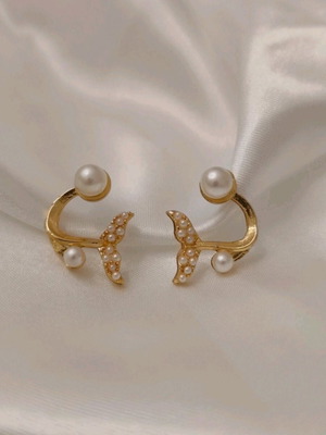 Summer earrings gold new made of copper