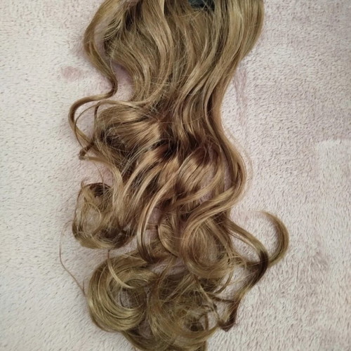 Hair extension ponytail with curls and comb new