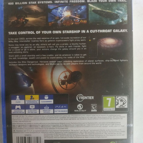 Elite Dangerous Legendary Edition PlayStation 4 sealed