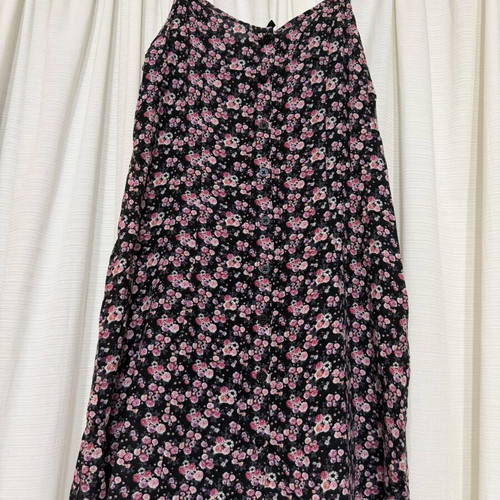 Floral dress H&M size 36 like new, black with pink print