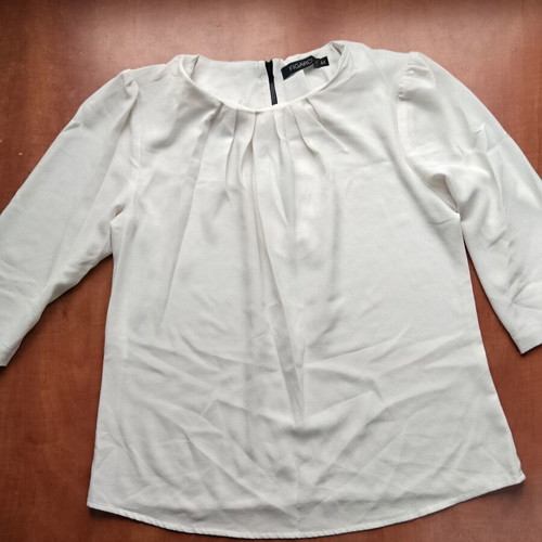 Figaro blouse used, size XXL, black and white