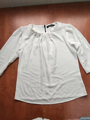 Figaro blouse used, size XXL, black and white