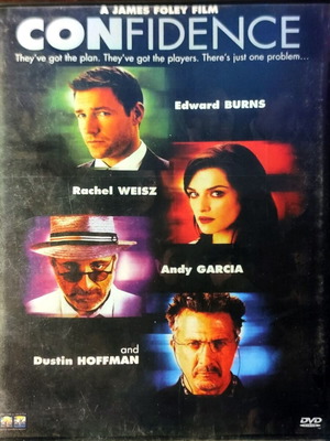 Confidence DVD used, thriller movie with Edward Burns and Andy Garcia