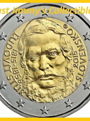 Σλοβακία 2015 επετειακό νόμισμα 2 ευρώ με τον Λιουντοβίτ Στουρ UNC