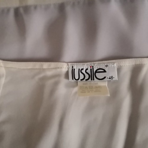 Lussile official skirt, like new, grey-sky blue and ivory muslin fabric