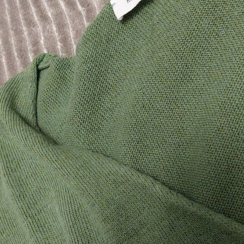 Knitted women's sweater new, spring, green, one size