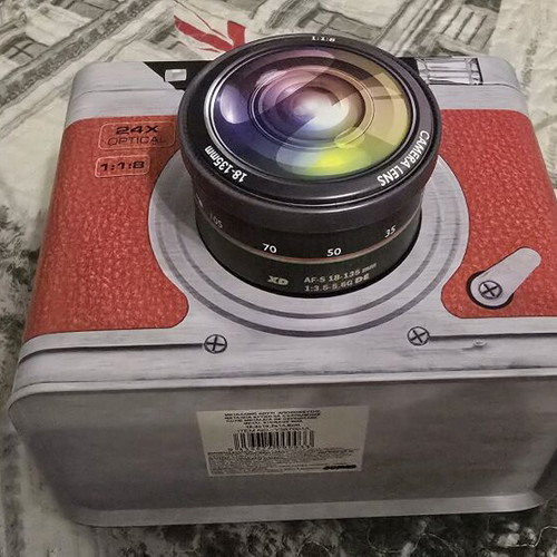 Metal box shaped like a camera new