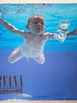 Nirvana Nevermind LP μεταχειρισμένο, ροκ, Ευρώπη Γερμανία 1991