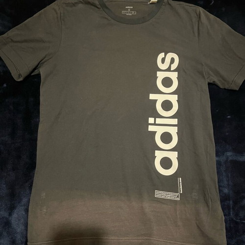 Adidas short-sleeve shirt used, size S, black unisex