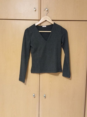Rouge Paris women's blouse gray anthracite S like new