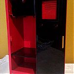  μεταλλικός κόκκινος κουμπαράς σχήμα ντουλάπα