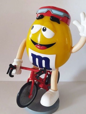 Μηχάνημα διανομής ζαχαρωτών M&M Ποδηλάτης σαν καινούργιο