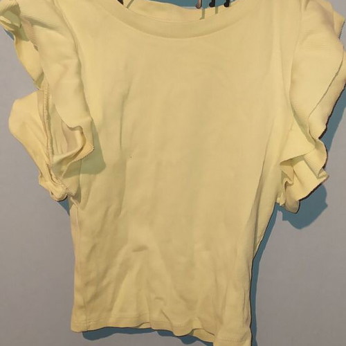 Zara blouse yellow like new, size S