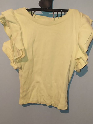 Zara blouse yellow like new, size S