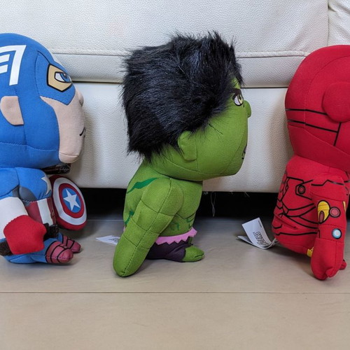 Marvel Avengers plush toys Iron Man, Captain America and Hulk new