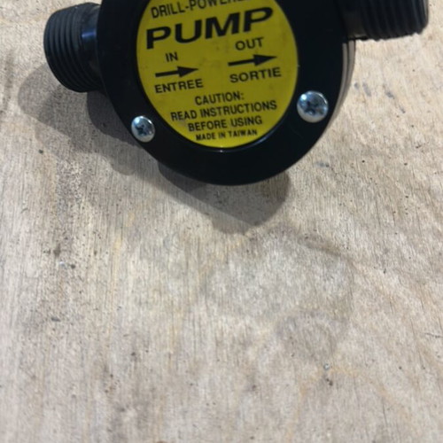 Drill-powered water/liquid pump