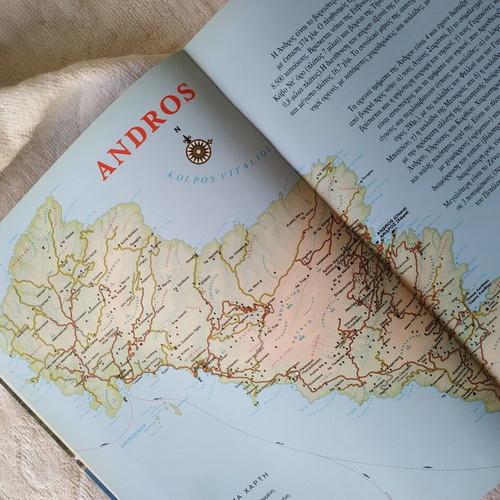 Andros Tourist Guide book like new, 93 pages, color