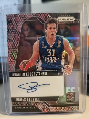 Thomas Heurtel Panini Prizm EuroLeague BK υπογραφές Snakeskin 09/15 σαν καινούργιο