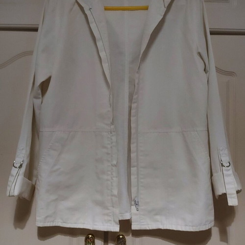 Spring women's jacket used, size medium, white