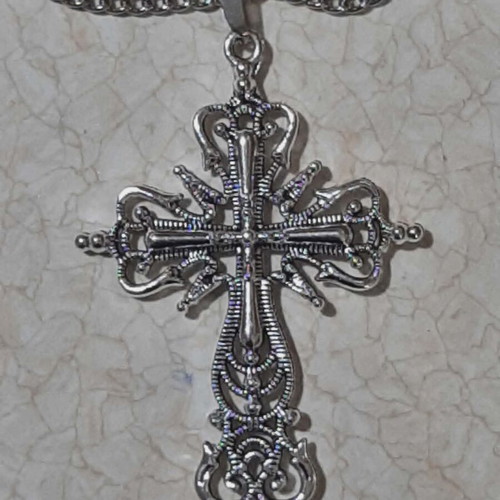 Gothic Style Cross in Steel New