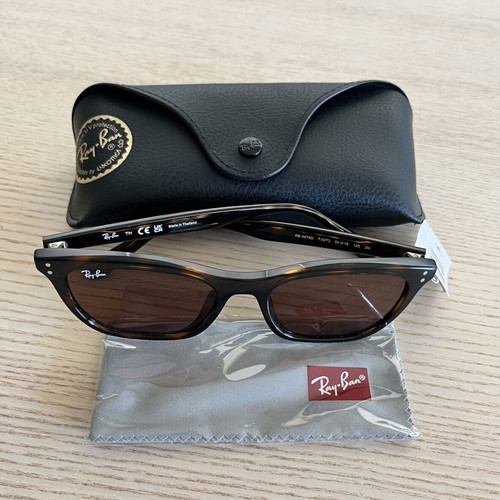 Ray Ban sunglasses RB4474D with tortoise frame and brown lenses new