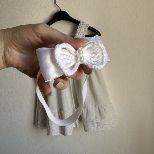 Baby dress from Vanilla Magnolia Boutique with accessories, new, 9-12 months