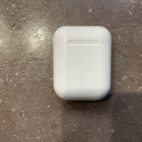 White case for wireless earbuds