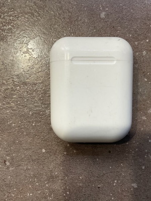 White case for wireless earbuds
