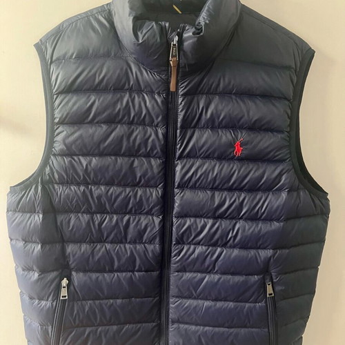 Polo Ralph Lauren Colden Pony Full Zip men's down vest navy like new size L