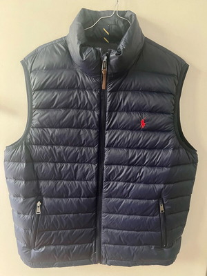 Polo Ralph Lauren Colden Pony Full Zip men's down vest navy like new size L