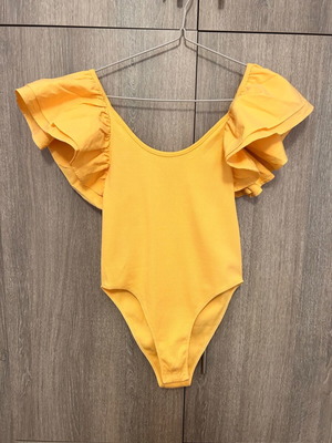 Zara women's orange bodysuit like new, size L