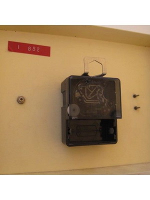 Kienzle wall clock used, bone material, analog