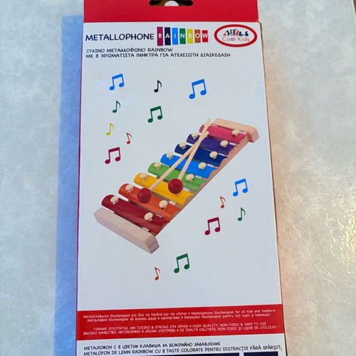 Wooden metallophone new, closed in box, unused
