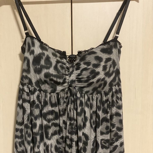ASOS dress with black and grey leopard print, new