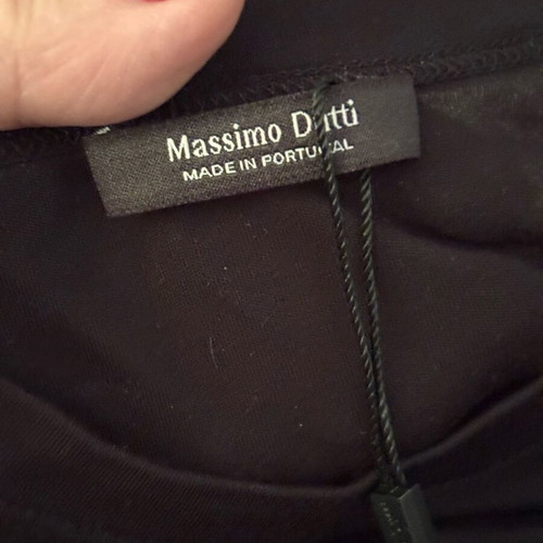 Massimo Dutti Women's Black T-shirt Medium New