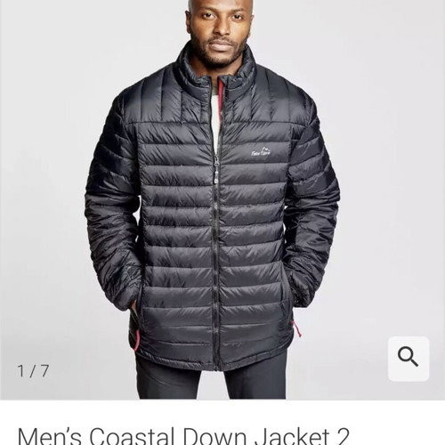 Peter Storm Coastal Down Jacket new, men's winter coat with down and feathers, size S/M, dark gray