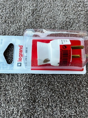 Legrand plug new sealed in packaging