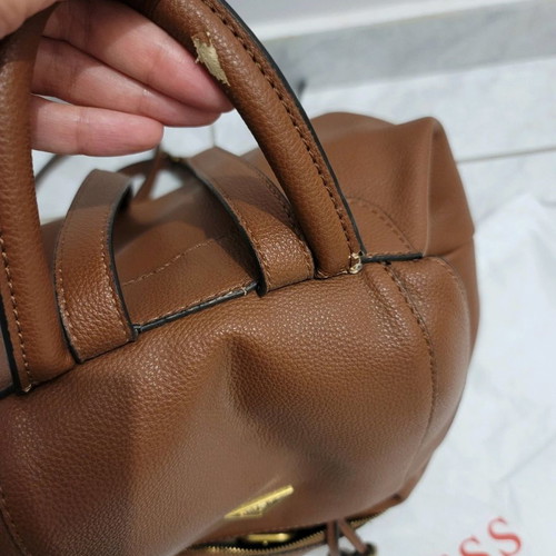 Guess backpack brown tan used, shoulder type