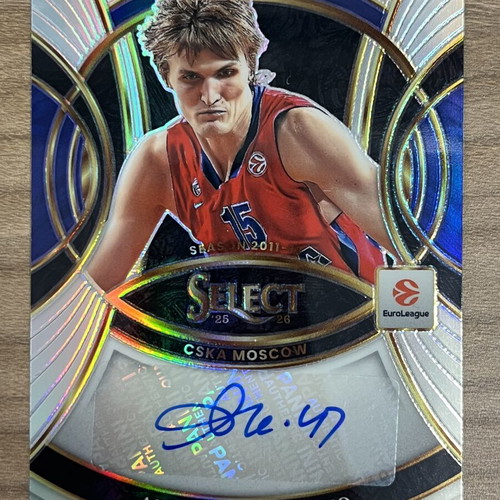 2025-26 Panini Select Euroleague Basketball Andrei Kirilenko Autograph card like new