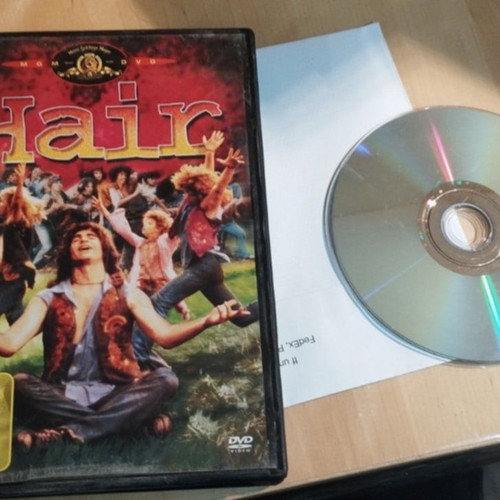 Hair musical comedy DVD used with English subtitles