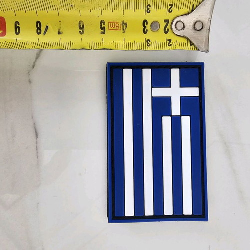 Greek flag patch with velcro